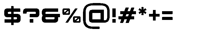 TRT Makron Bold Font OTHER CHARS