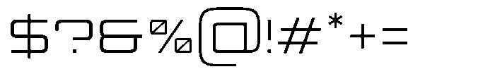 TRT Makron Extra Light Font OTHER CHARS