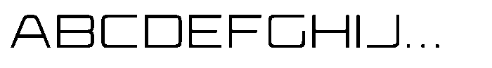 TRT Makron Extra Light Font UPPERCASE