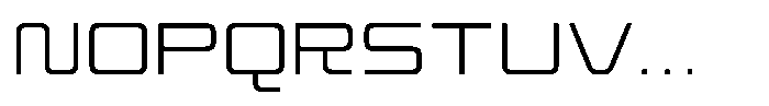 TRT Makron Extra Light Font UPPERCASE