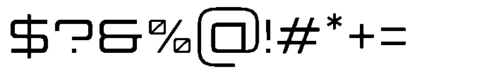 TRT Makron Light Font OTHER CHARS