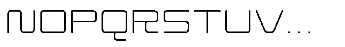 TRT Makron Thin Font UPPERCASE