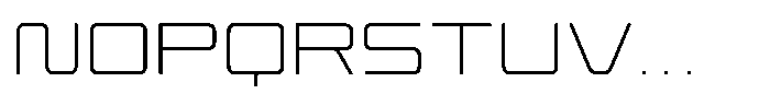 TRT Makron Thin Font LOWERCASE