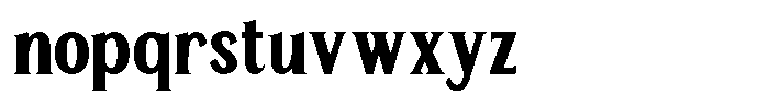 TRT Manique Bold Font LOWERCASE