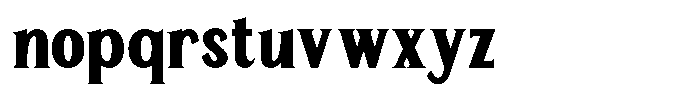TRT Manique Extra Bold Font LOWERCASE