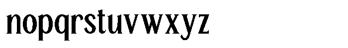 TRT Manique Medium Font LOWERCASE