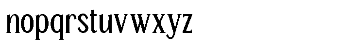 TRT Manique Regular Font LOWERCASE