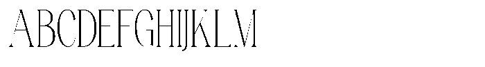 TRT Manique Thin Font UPPERCASE