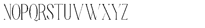 TRT Manique Thin Font UPPERCASE