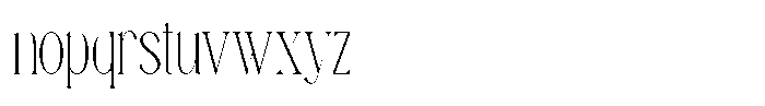 TRT Manique Thin Font LOWERCASE