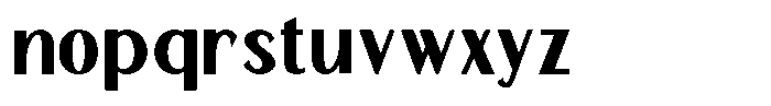 TRT Merauke Extra Bold Font LOWERCASE