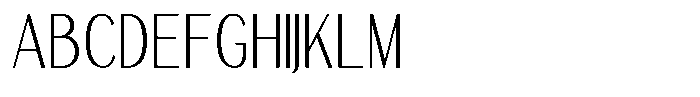 TRT Merauke Extra Light Font UPPERCASE