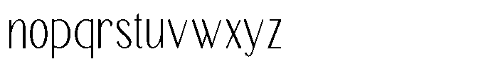 TRT Merauke Extra Light Font LOWERCASE