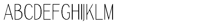 TRT Merauke Thin Font UPPERCASE