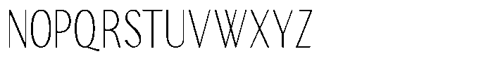 TRT Merauke Thin Font UPPERCASE