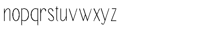 TRT Merauke Thin Font LOWERCASE