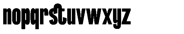 TRT Midgod Extra Bold Font LOWERCASE