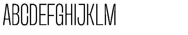 TRT Midgod Extra Light Font UPPERCASE