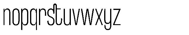 TRT Midgod Extra Light Font LOWERCASE
