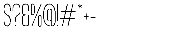 TRT Midgod Thin Font OTHER CHARS