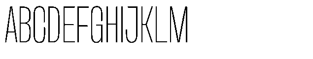 TRT Midgod Thin Font UPPERCASE