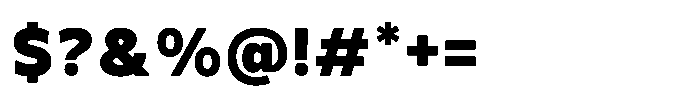 TRT Monexa Extra Bold Font OTHER CHARS