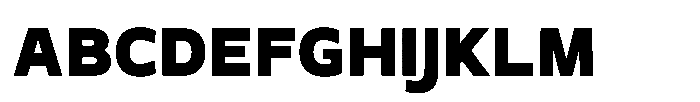 TRT Monexa Extra Bold Font UPPERCASE