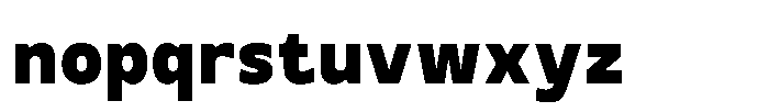 TRT Monexa Extra Bold Font LOWERCASE