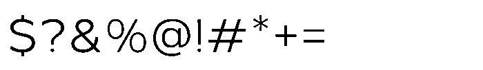 TRT Monexa Extra Light Font OTHER CHARS