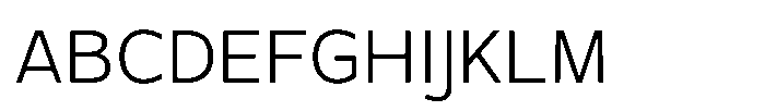 TRT Monexa Extra Light Font UPPERCASE
