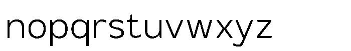 TRT Monexa Extra Light Font LOWERCASE