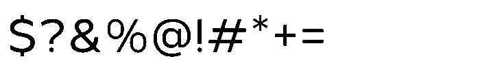 TRT Monexa Light Font OTHER CHARS