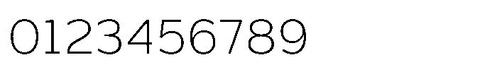TRT Monexa Thin Font OTHER CHARS