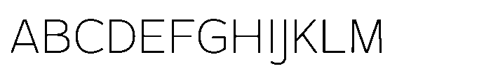 TRT Monexa Thin Font UPPERCASE