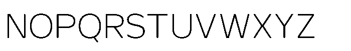TRT Monexa Thin Font UPPERCASE