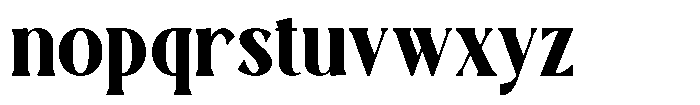 TRT Montero Bold Font LOWERCASE