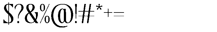 TRT Montero Light Font OTHER CHARS