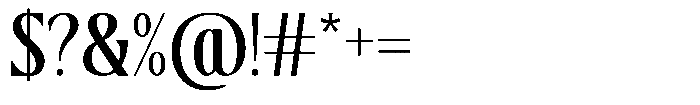 TRT Montero Regular Font OTHER CHARS