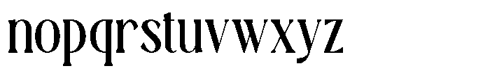 TRT Montero Regular Font LOWERCASE