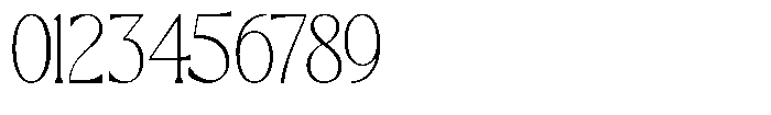 TRT Montero Thin Font OTHER CHARS