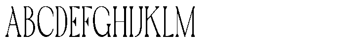 TRT Montero Thin Font UPPERCASE