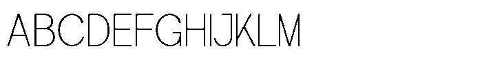 TRT Naron Thin Font UPPERCASE