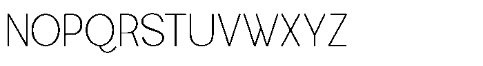 TRT Naron Thin Font UPPERCASE
