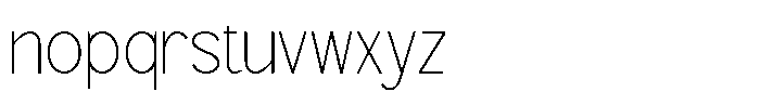 TRT Naron Thin Font LOWERCASE