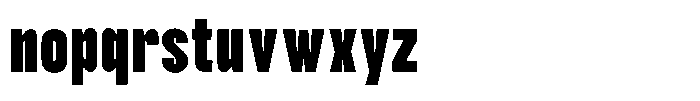 TRT Noire Authentic Bold Font LOWERCASE