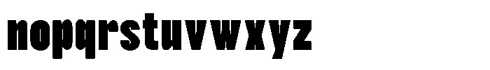 TRT Noire Authentic Extra Bold Font LOWERCASE