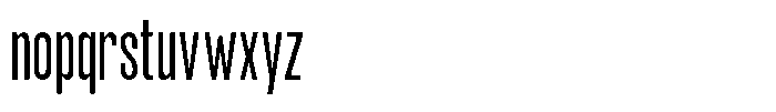 TRT Noire Authentic Extra Light Font LOWERCASE
