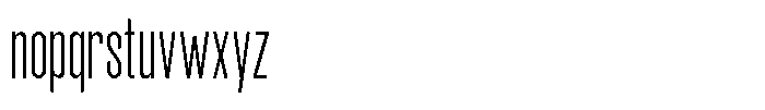 TRT Noire Authentic Thin Font LOWERCASE