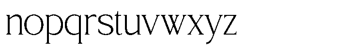 TRT Northem Extra Light Font LOWERCASE