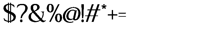 TRT Northem Medium Font OTHER CHARS